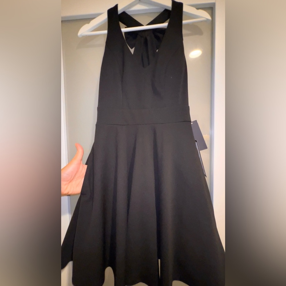 City Studios Juniors' Bow-Back Fit & Flare Dress